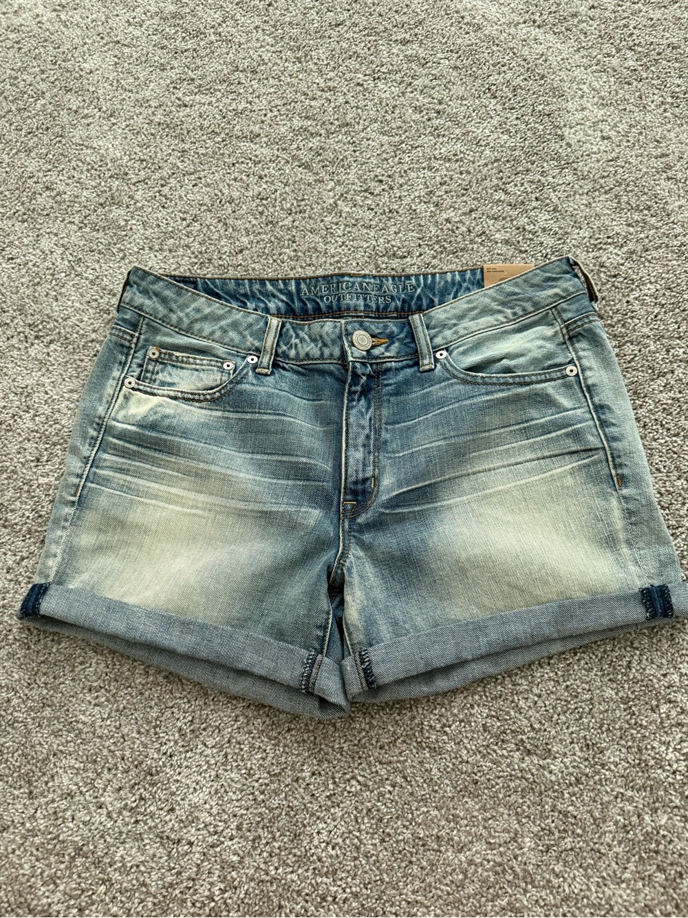American Eagle Outfitters Light Blue Denim Jean Shorts